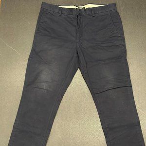 Mens Banana Republic Fulton Skinny Chinos Navy 33x30